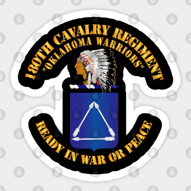 180th Cavalry Regiment - COA Sticker by twix123844